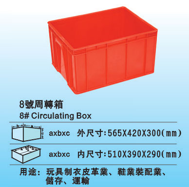 8#塑料周轉(zhuǎn)箱 膠箱廠(chǎng)家批發(fā)周轉(zhuǎn)箱